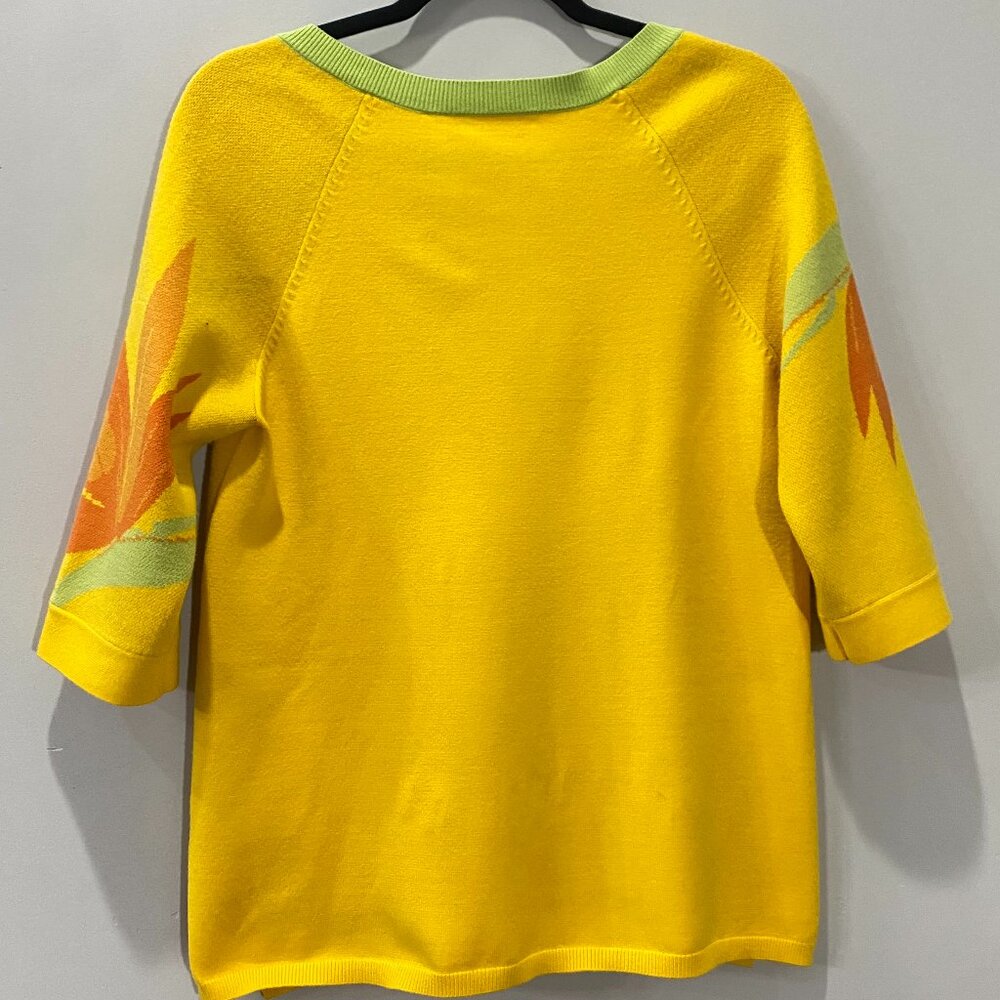 Soft Surroundings | La Paradiso Tropical Tunic Sweater 3/4 Sleeve | SZ S Women's - Picture 5 of 7